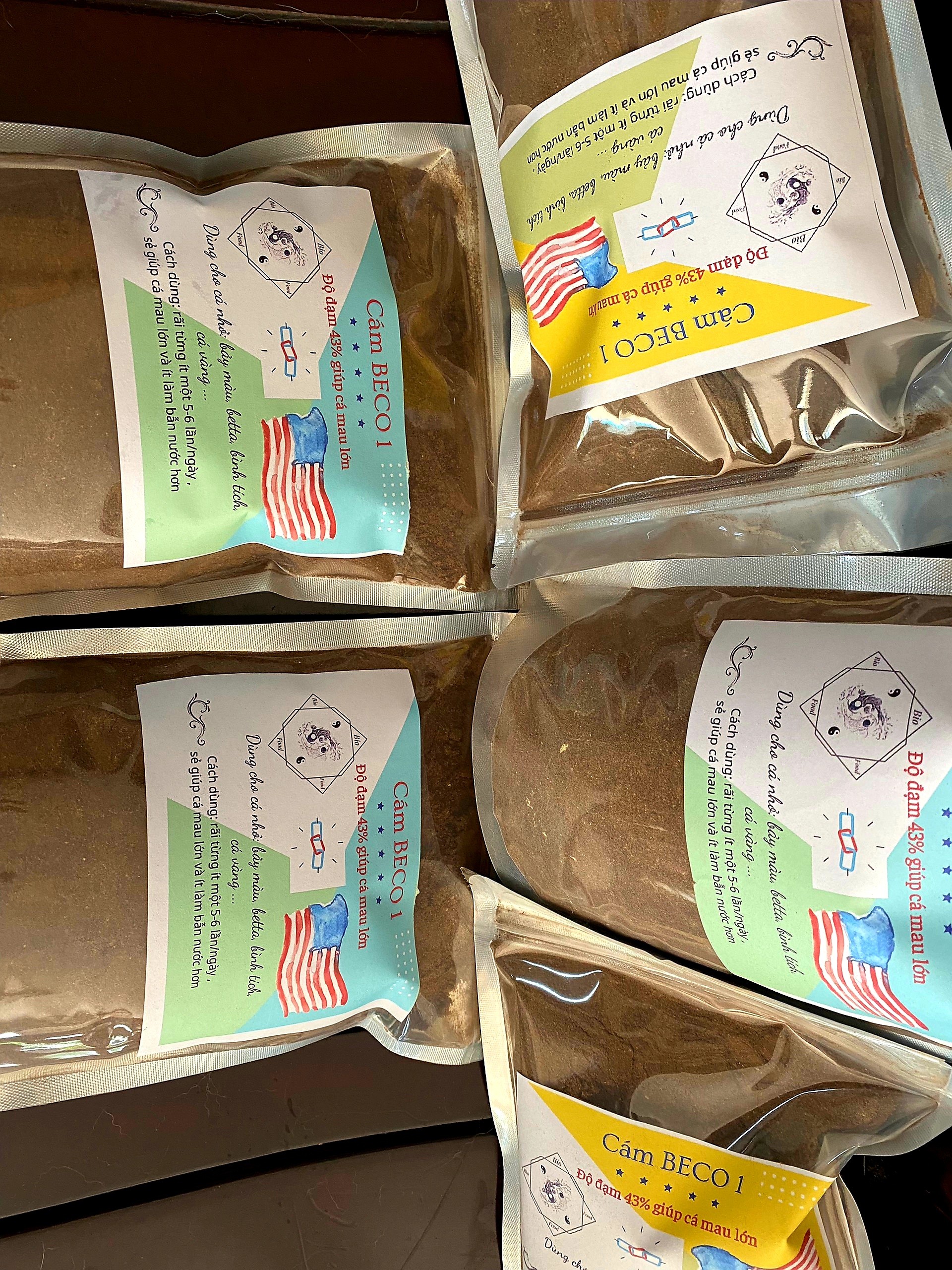 500g Cám BECO 1 NEW - Thức ăn cho cá nhỏ Bio Food túi zip 500 g