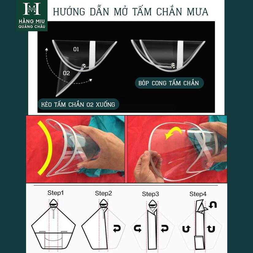 Áo Mưa 1Đầu / 2 Đầu Loại Lớn Bigsize 6XL Vải Dù + PVC Dày Cao Cấp