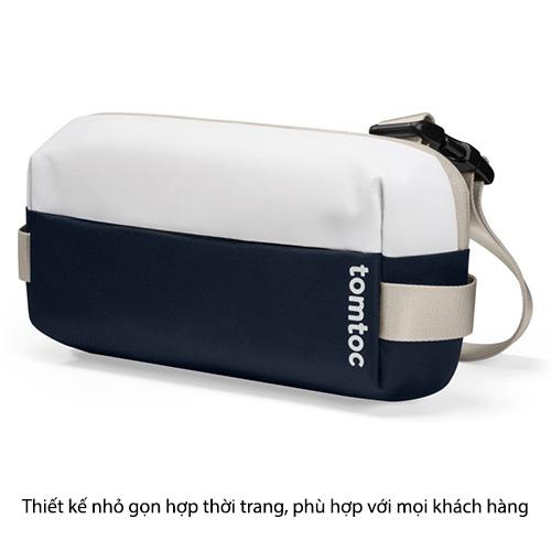 TÚI ĐEO CHÉO TOMTOC LIGHTWEIGHT SLING BAG INKY BLUE chống nước với độ bền cao - hàng chính hãng