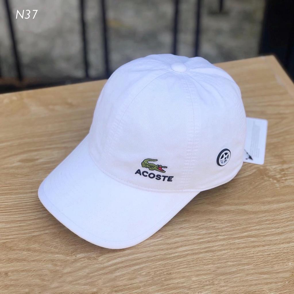 Mũ lưỡi trai Nón kết Nam Nữ Unisex Thêu Logo Cá Sấu Vải Kaki Cotton Thiết Kế Thời Trang Freesize Monoshop