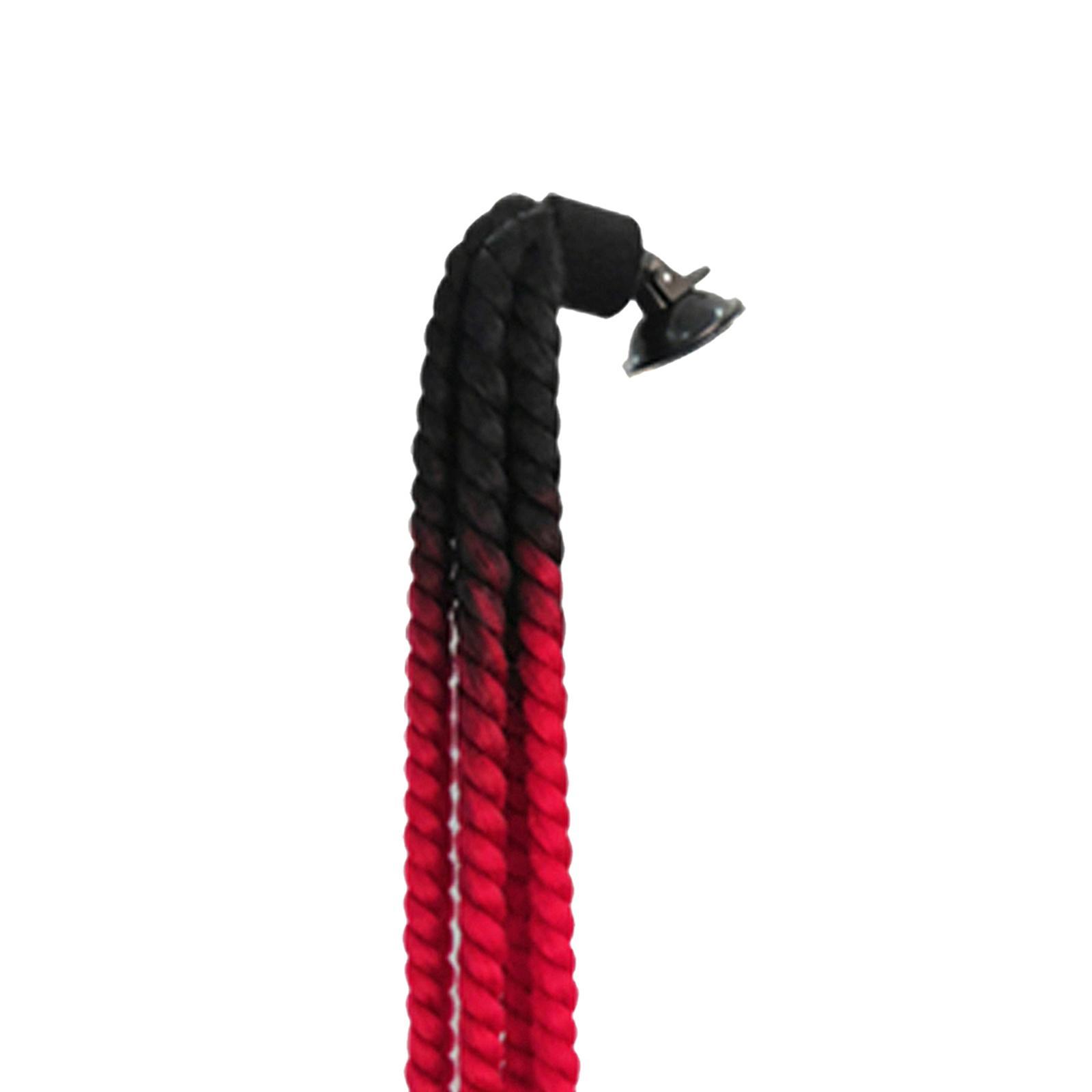 2x Helmet Hair Helmet Pigtail Gradient Ramp for Motorcycle