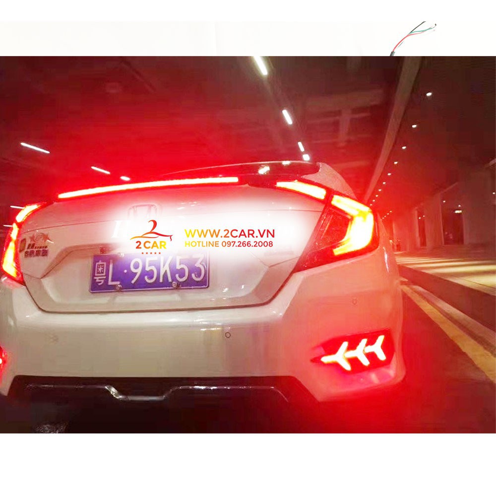 Độ đèn Led xương cá gầm sau xe HONDA CIVIC 2018 - 2020