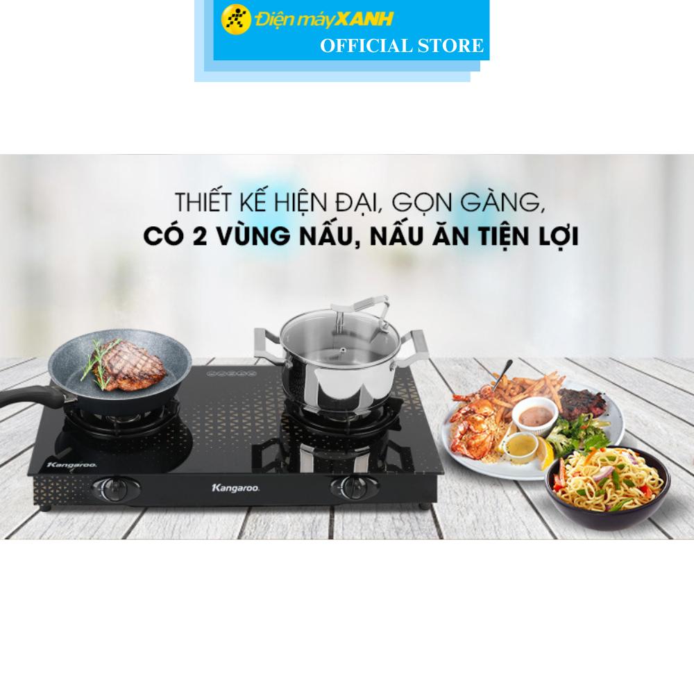 Bếp ga đôi Kangaroo KG8G1C - Hàng Chính Hãng