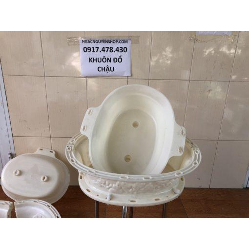 Khuôn Bầu Dục Dài 45 Rộng 30 Cao 16 Cm Chất Liệu Abs Có Lòng Trong