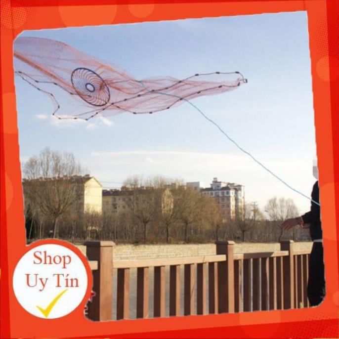 Siêu rẻ siêu rẻ Chài Dù Đánh Cá Chài Rút Đĩa Bay UFO Sợi Dù Thái Lan Cao Cấp Đủ Size