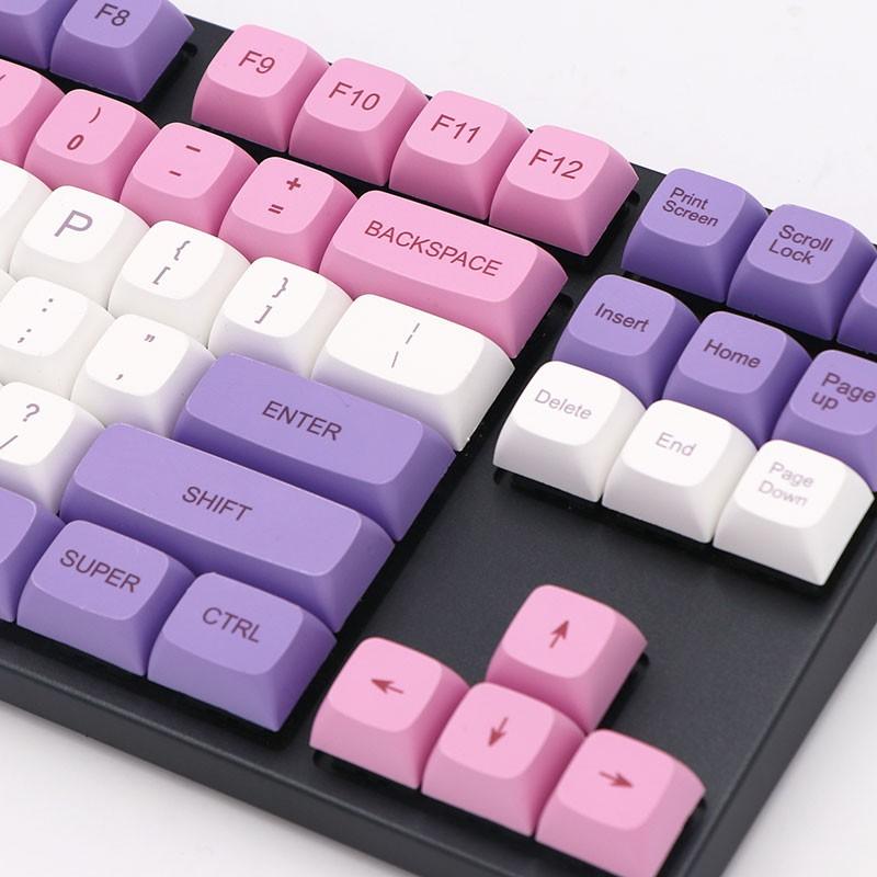 Keycap XDA Hana Thick PBT Dyesub Bộ Nút Cho Bàn Phím Cơ 134 Phím Của EZPC