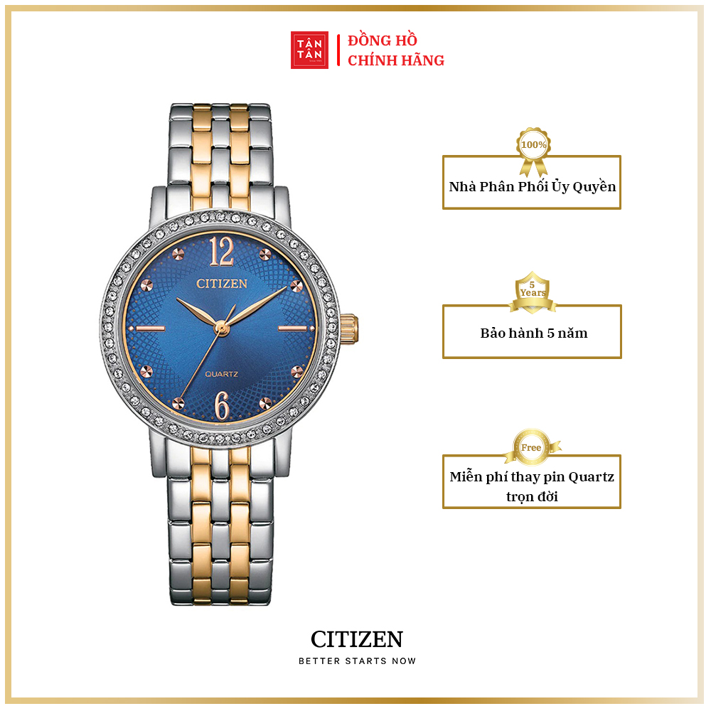 Đồng hồ Nữ Citizen Quartz EL3106-59L 31mm