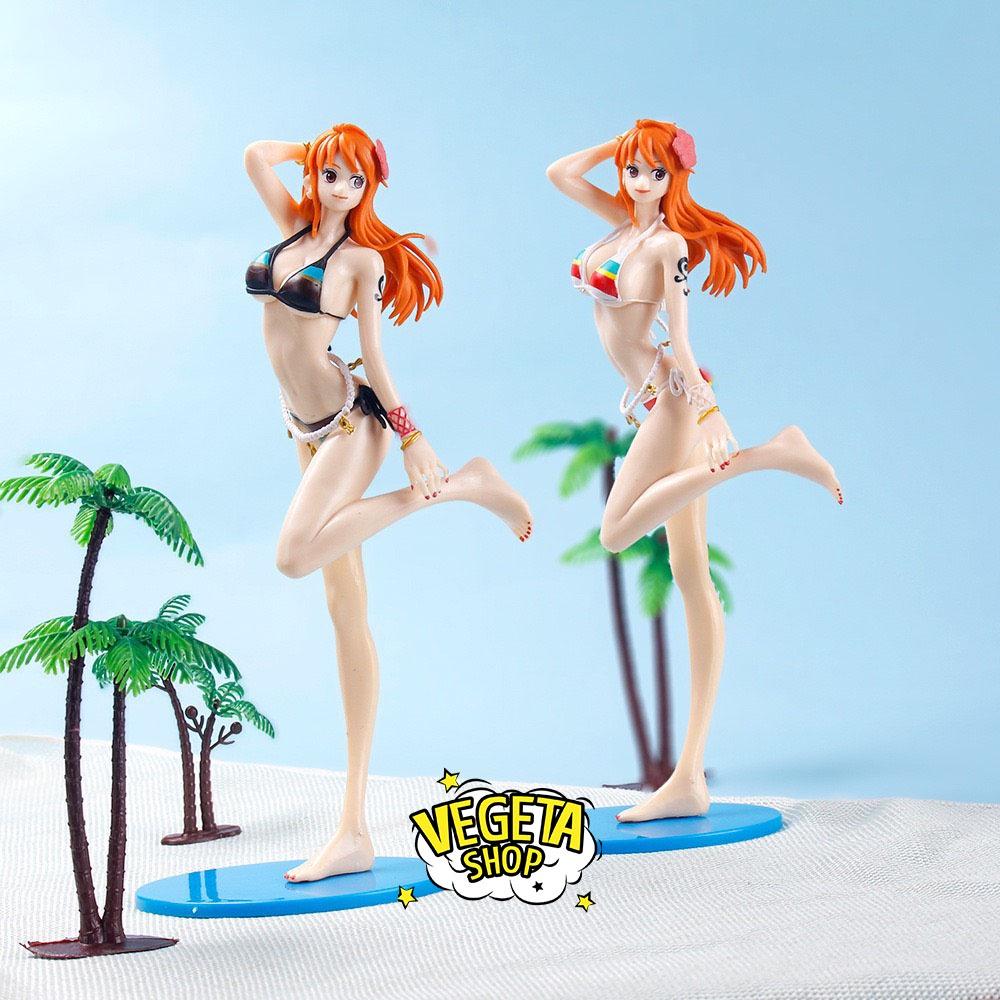 Mô hình One Piece - Nami sexy quyến rũ xinh đẹp dễ thương tạo dáng bãi biển - Cao 24cm