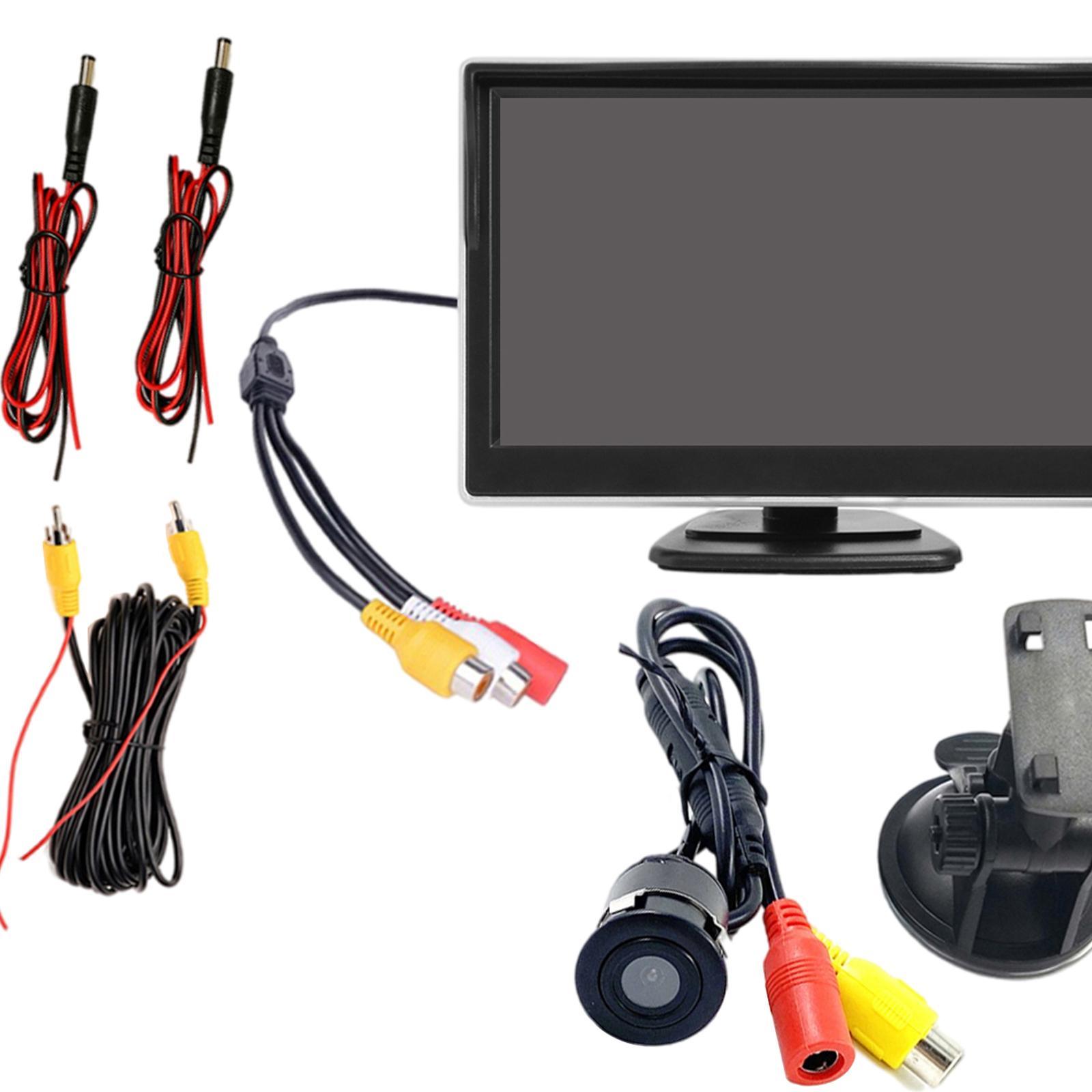 Car LCD Monitor Screen IR Night Camera Fit for Rear View Camera
