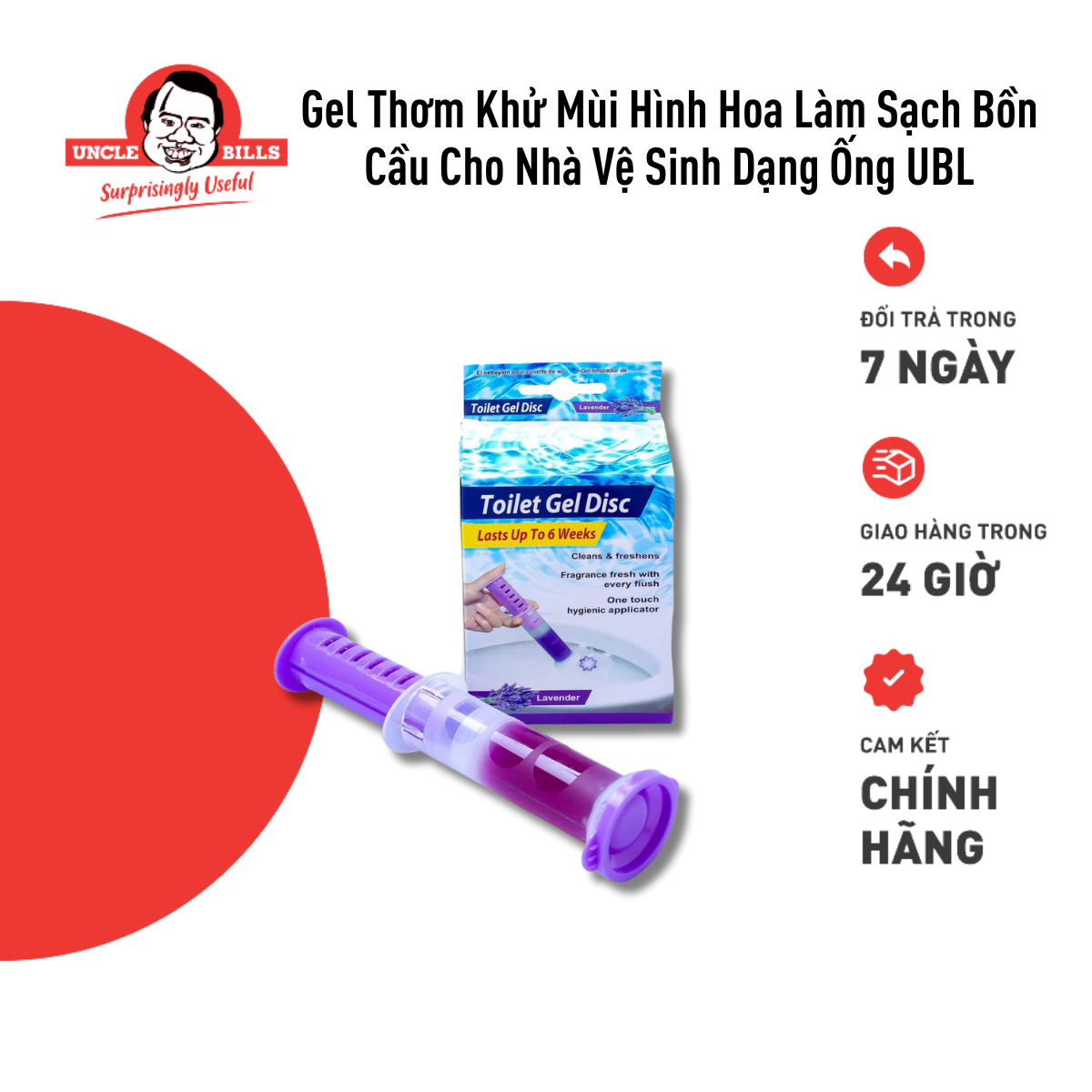 Gel thơm khử trùng bồn cầu Uncle Bills BA1630 