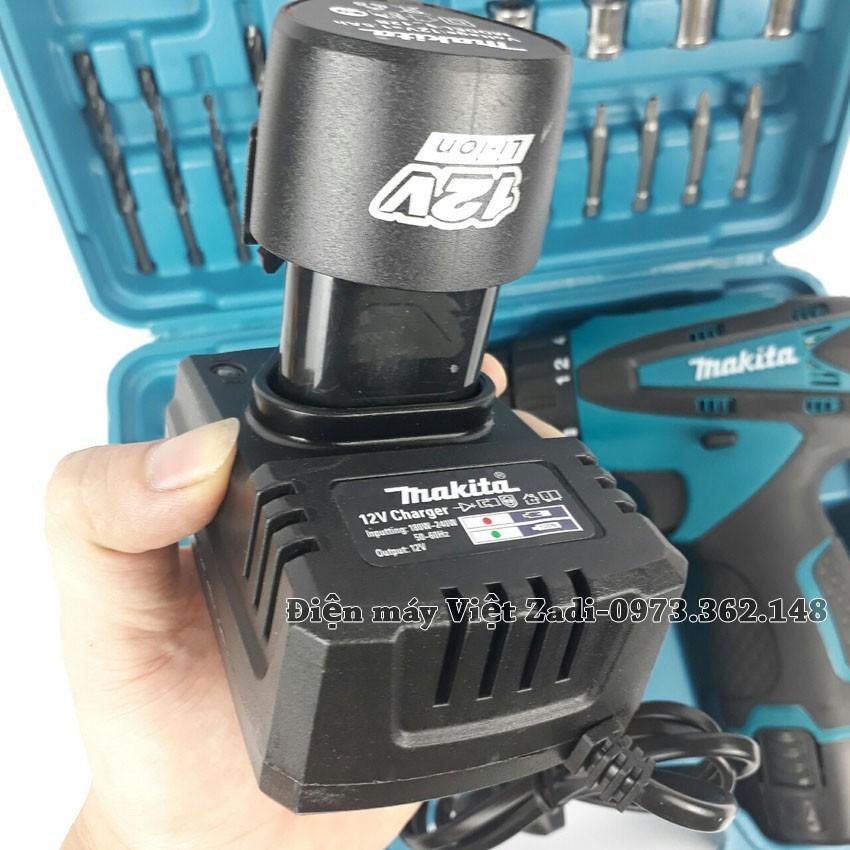 Khoan Pin Bắn Vít Makita 12V, Kèm bộ Phụ Kiện 27 món