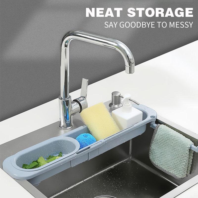 Kính Thiên Văn Bồn Rửa Nhà Tổ Chức Cho Nhà Bếp Tiện Lợi Bọt Biển Giá Đỡ Người Tổ Chức Đựng Khăn Phụ Kiện Nhà Bếp Kệ Giá Để Lưu Trữ