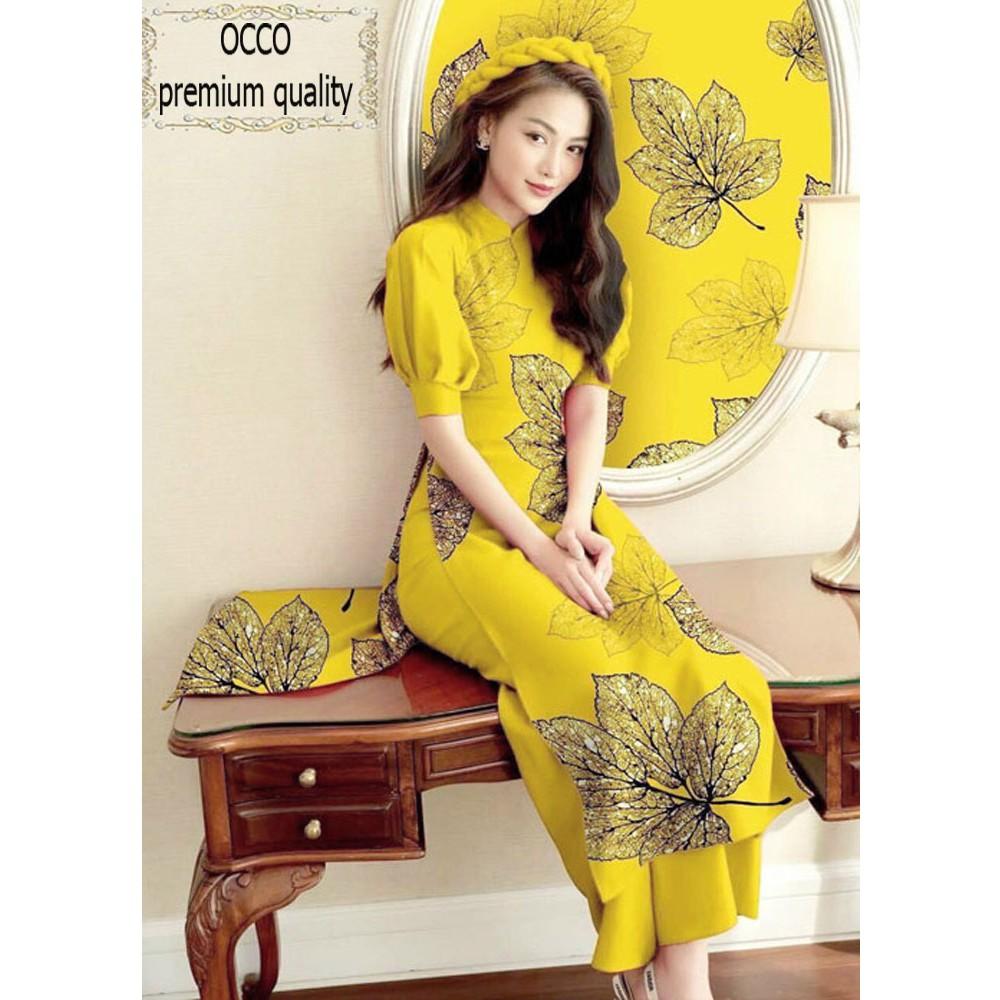 Áo dài cách tân họa tiết siêu đẹp AD250 [HÀNG XUẤT NHẬT-HÀN QUỐC