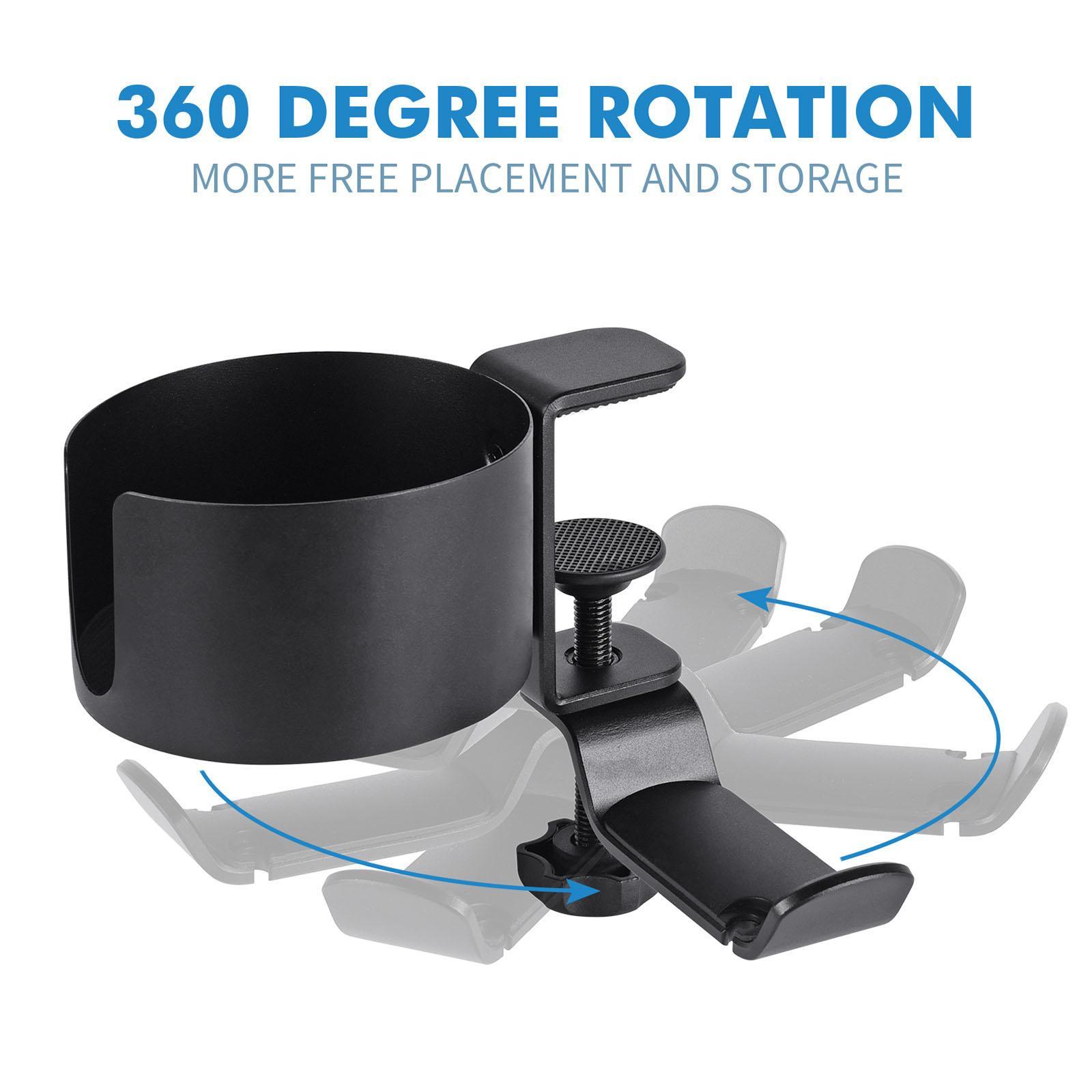 Headphone Stand Cup Holder 360° Rotating Headset Bracket Rack Gaming Headset