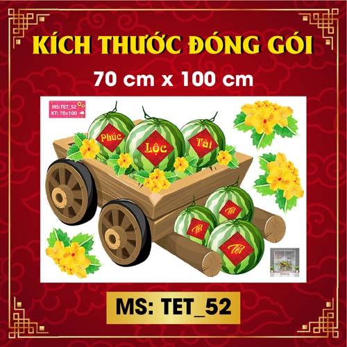 DECAL TRANG TRÍ TẾT NGUYÊN ĐÁN 2022 COMBO SỐ 15