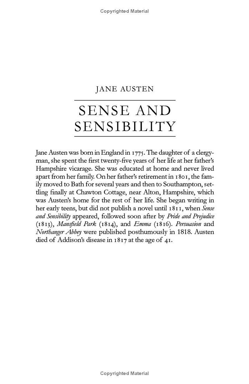 Sách ngoại văn: Sense And Sensibility - Vintage Classics A Novel