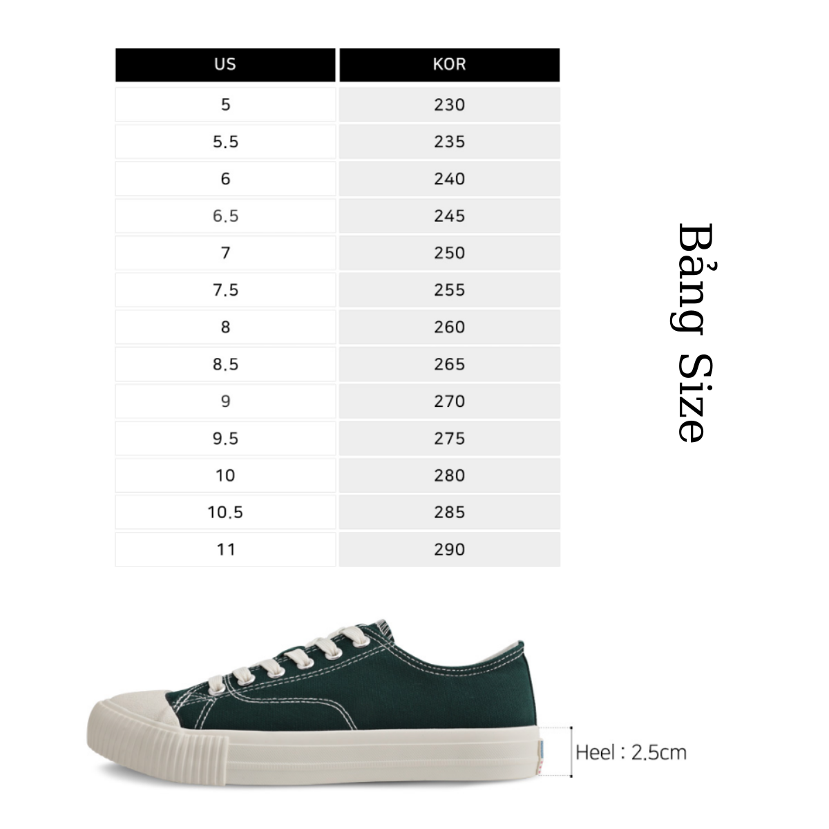 Giày Domba Match Point Màu Xanh MP-8319 (GREEN/WHITE) Nam Nữ  - Phối Đồ Đa Dạng (Váy, Crotop, Quần Jean