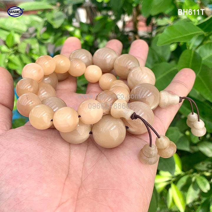Vòng tay Sừng bò Châu Phi Hồ Lô (BH611T) Mang Đến May Mắn và Bình An Cho Bạn - Bracelet of HAHANCO