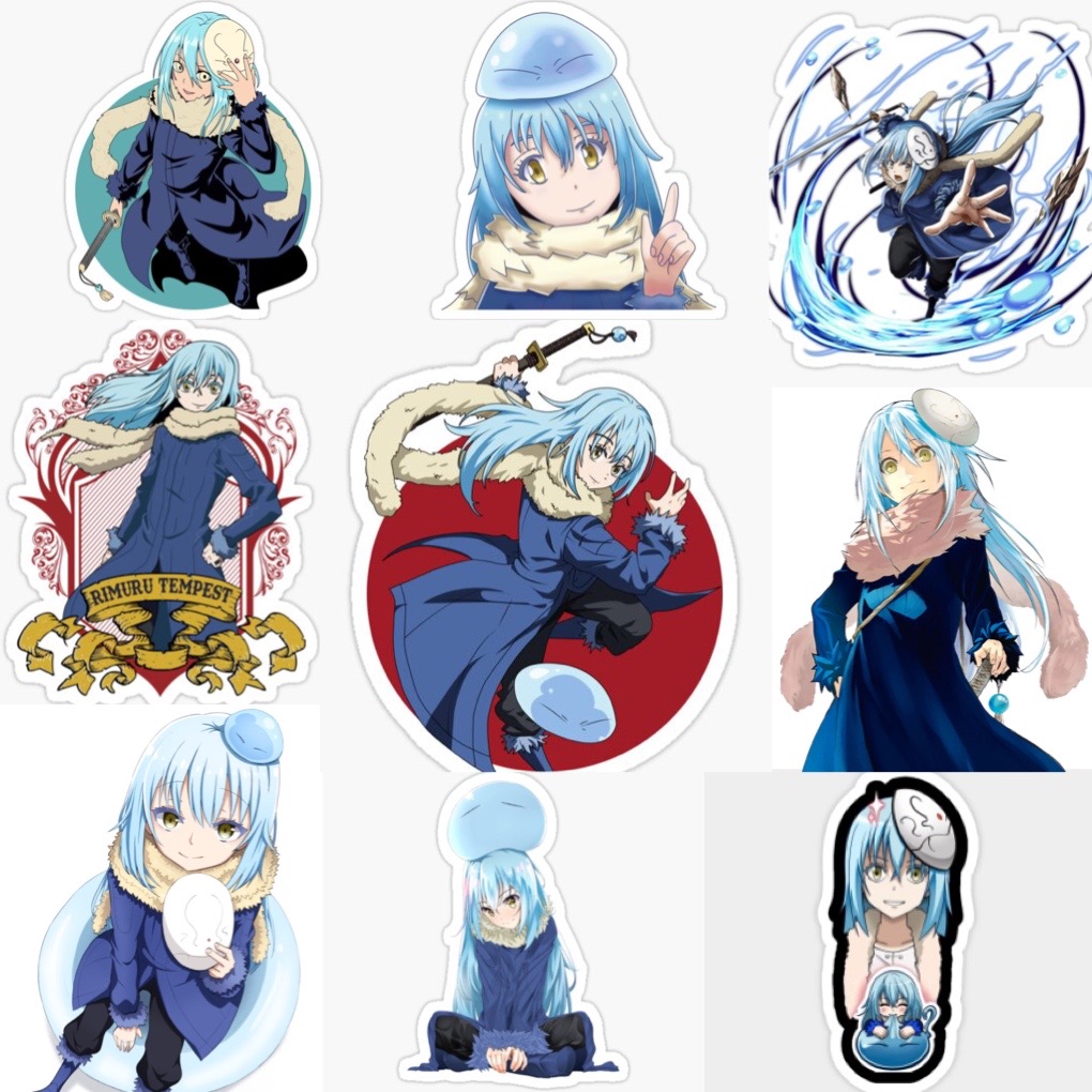 Ảnh Sticker Rimuru Tempest 30-60 cái/Hình dán Tensei Shitara Slime Datta ken