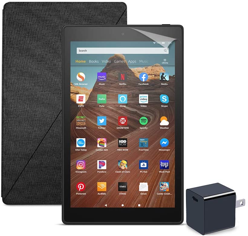 Máy đọc sách Fire HD 10 2019 (9th) - 32GB, màn hình 10 inch 1080 FullHD - Hàng nhập khẩu