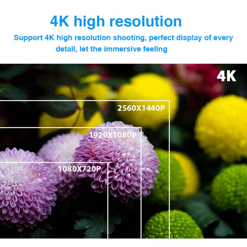 Hình ảnh Camera Hành Động Chống Rung WiFi TUZK 4K/60FPS Có Màn Hình Điều Khiển Từ Xa Camera Thể Thao Chống Nước Ổ Ghi