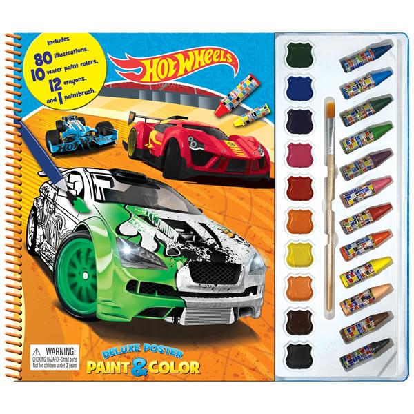 Mattel Hot Wheels Deluxe Poster Paint &amp; Color