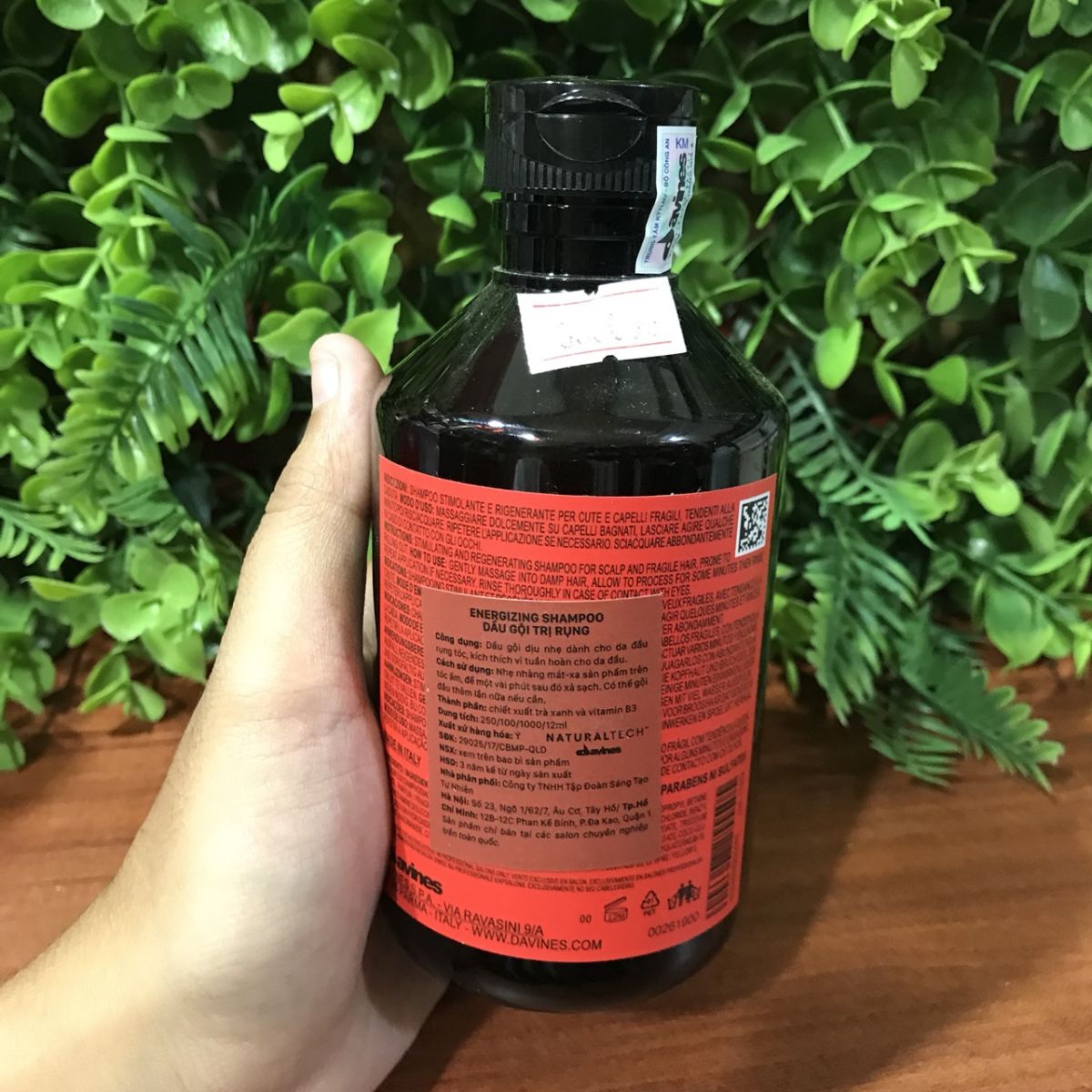 Dầu gội ngăn ngừa rụng tóc Davines Naturaltech Energizing shampoo chính hãng Ý 250ml