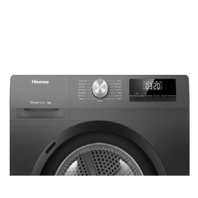DH80N1T - Máy sấy bơm nhiệt Hisense 8 kg DH80N1T - HÀNG CHÍNH HÃNG - GIAO HCM