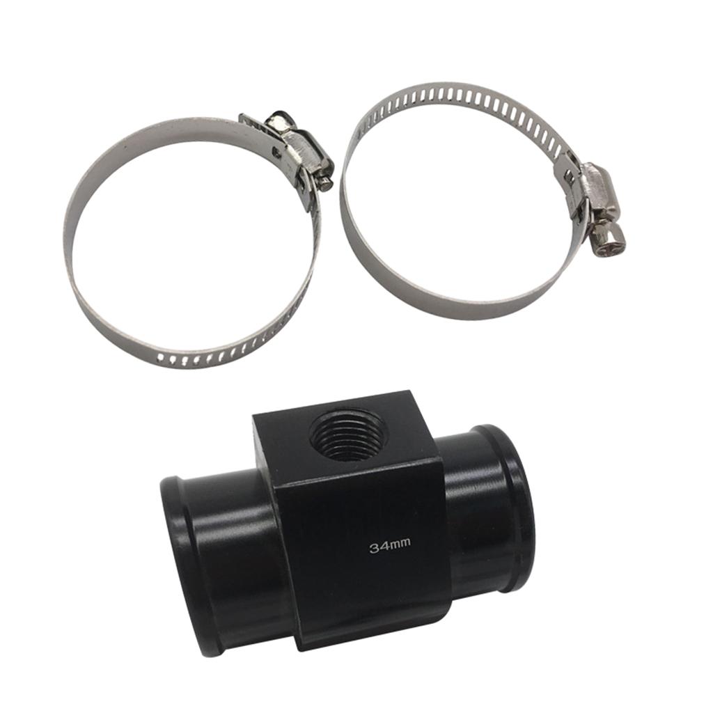 2Set Radiator 34mm Water Hose Coolant Temperature Sender Sensor Hose Adapter Set
