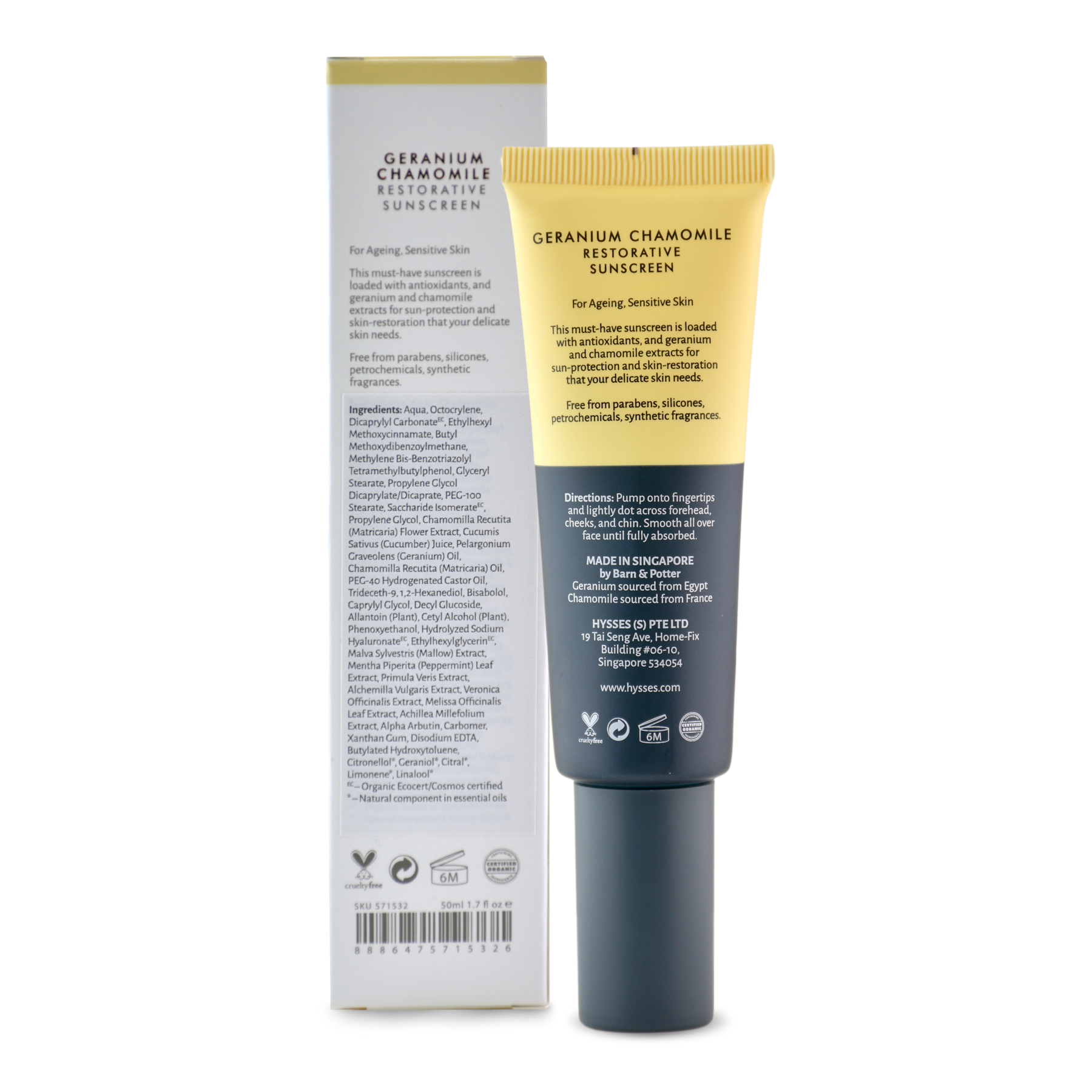 Kem Chống Nắng Cao Cấp Hysses Restorative Phục Hồi, Tái Tạo Làn Da Nhạy Cảm, Làm Dịu Da, Bảo Vệ Da Trước Tia UVA/UVB Với Tinh Dầu Cúc La Mã - Phong Lữ Hữu Cơ Tự Nhiên