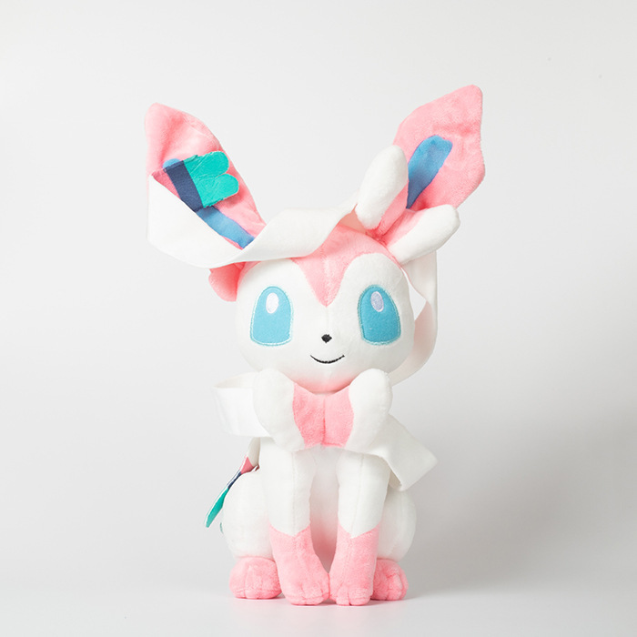 Gấu bông pokemon eevee (eevui) Sylveon hệ tiên (20cm---&gt;30cm) nguyên tem nguyên tag xịn mịn đẹp hàng cao cấp, an toàn cho trẻ nhỏ