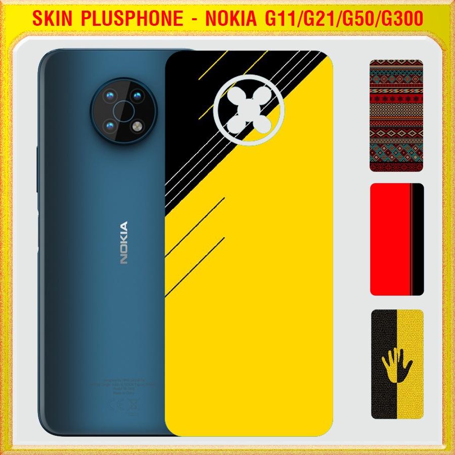 Dán Skin cho mặt sau Nokia G11, G21, G50, G300 in phối màu