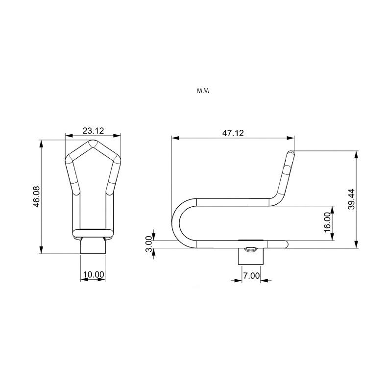 Móc Treo Đồ Đa Năng Bằng Thép Titan Thiết Kế Mới Cho Xe Máy Điện