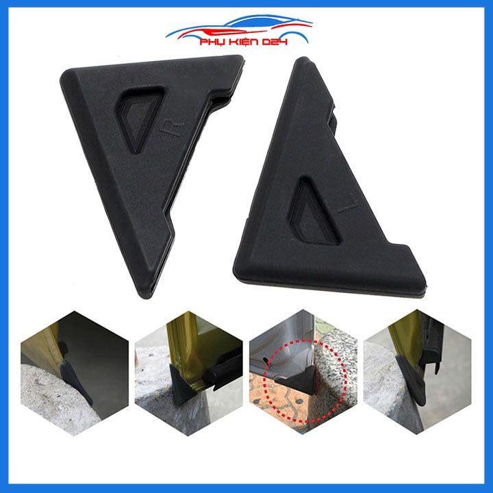 Bộ 2 miếng cao su dán chống va quệt góc cửa ô tô góc 90 độ kích thước 45x60mm