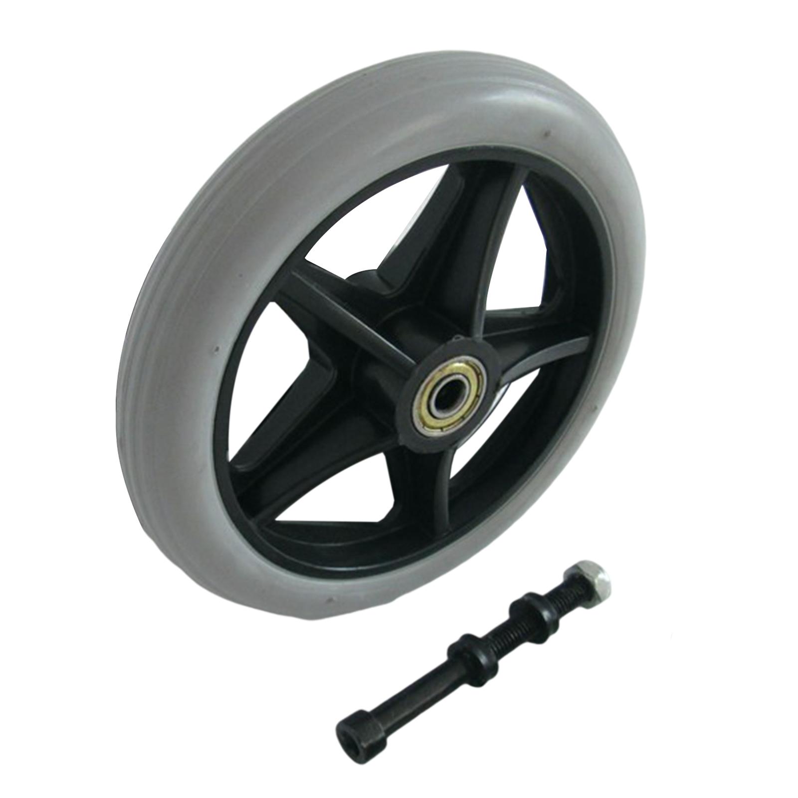 Solid 6" PVC Wheelchair Front Wheel Wheels for Supplies Accessories