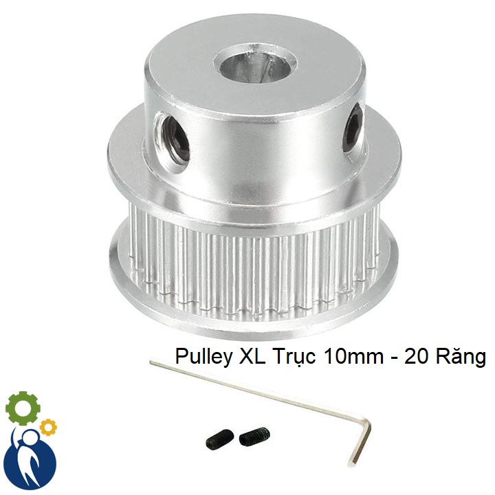 Buly, Puly, Pulley XL Trục 10mm - 20 Răng, sử dụng dây đai XL