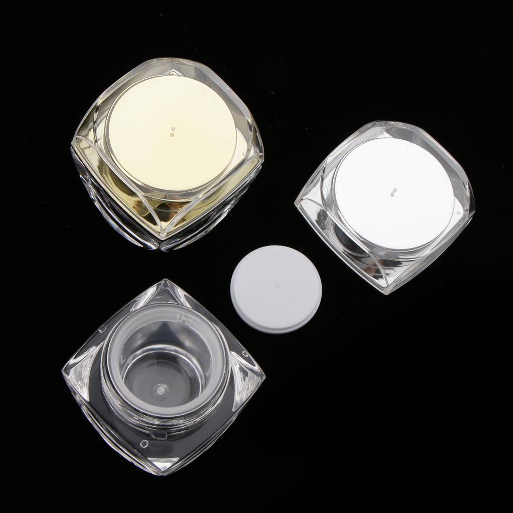 2pcs Empty Cream Lotion Case Jars Pot Body Cream Containers Refillable 5g