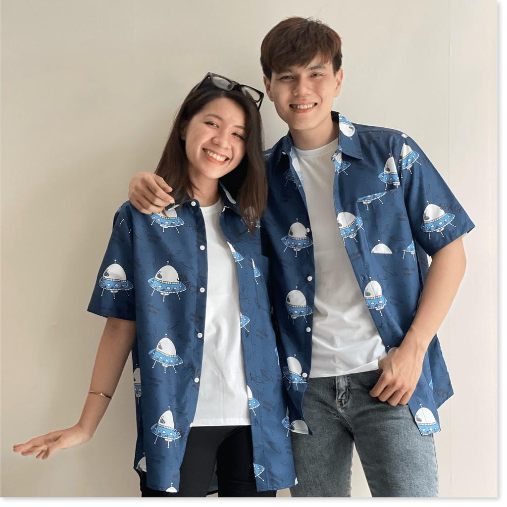 ÁO SƠ MI NAM NỮ,THIẾT KẾ HỌA TIẾT SIÊU NGẦU,CHẤT LIỆU VÃI THOÁNG MÁT THỜI TRANG VINA 1HIT FASHION