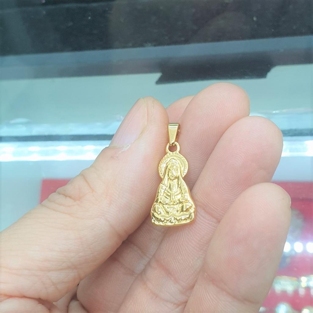Mặt Tượng Quan Âm Nhỏ 2,1CM Cao Cấp - Dùng lâu dài không đen không kiêng mồ hôi muối
