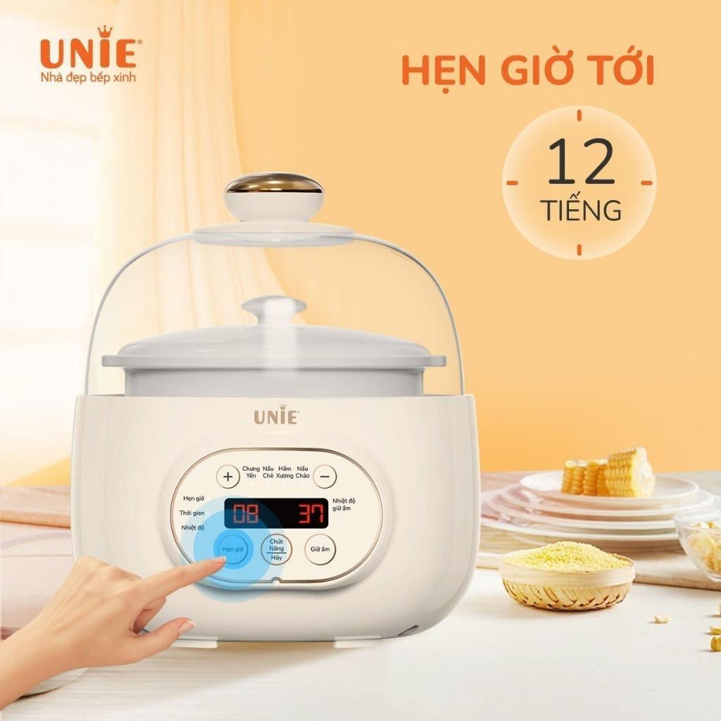 Nồi Nấu Chậm Unie USC102W, 200w - 0.8Lit Kèm Xửng Hấp, Hàng Chính Hãng