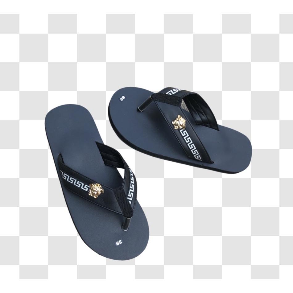 sandal đồng nai dép kẹp nam ( đế đen quai đen phối dù ) size từ 37 nam đến 44 nam