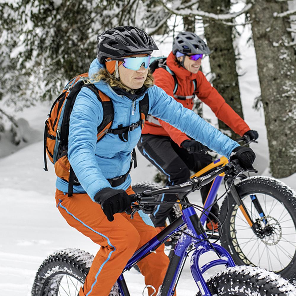 Kính Râm Thể Thao Mtb Với 2 Thấu Kính Dự Phòng Uv400 Unisex