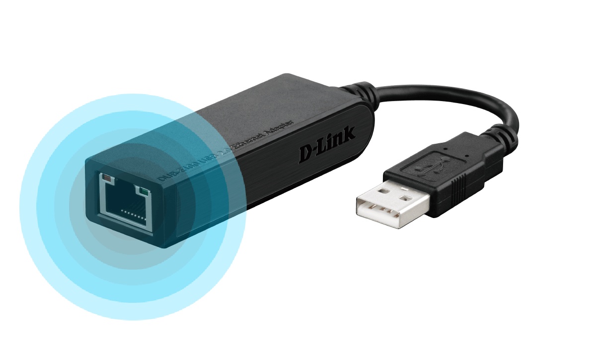 High-Speed USB 2.0 Fast Ethernet Adapter D-Link DUB-E100-hàng chính hãng