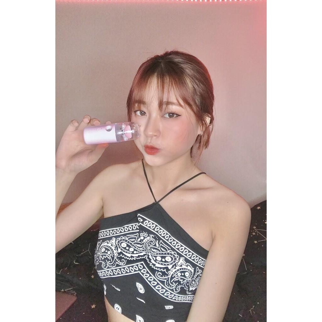 Máy Phun Sương Tạo Ẩm Xông Hơi Mặt NaNo Mini Cầm Tay Hỗ Trợ Dưỡng Da Cấp Nước Hình Thú Đáng Yêu