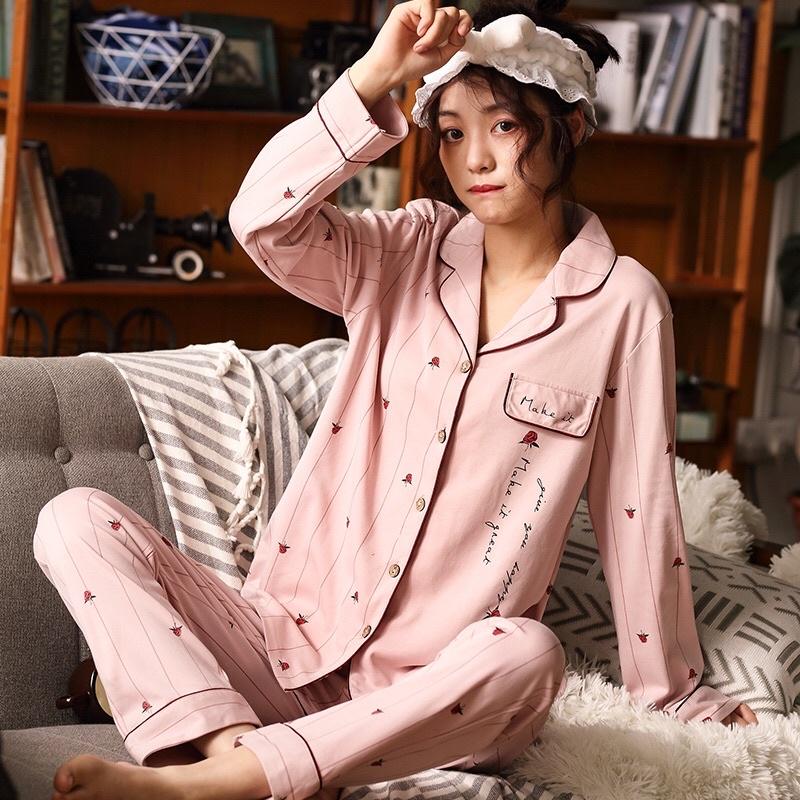 Bộ Đồ Mặc Nhà️ Pyjama Chất Đẹp Cotton Cao Cấp - ELSA