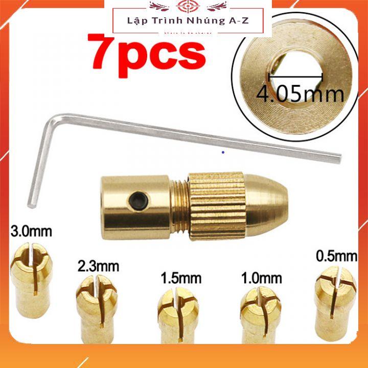 [Lập Trình Nhúng A-Z][G31] Bộ 7 Món Đầu Kẹp Mũi Khoan Từ 2.35mm Đến 5.05mm