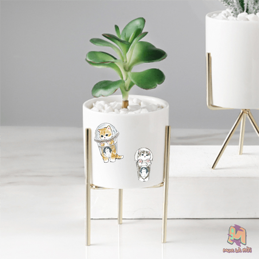 Miếng dán Stickers In Hình Mèo 02