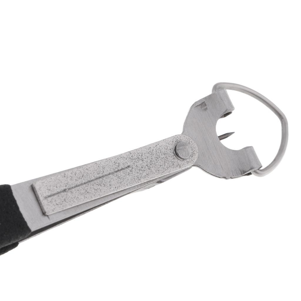 3-4pack 4 in 1 Fly Fishing Clipper Line Nipper Cord Cutter Knot Tyer Jig Eye