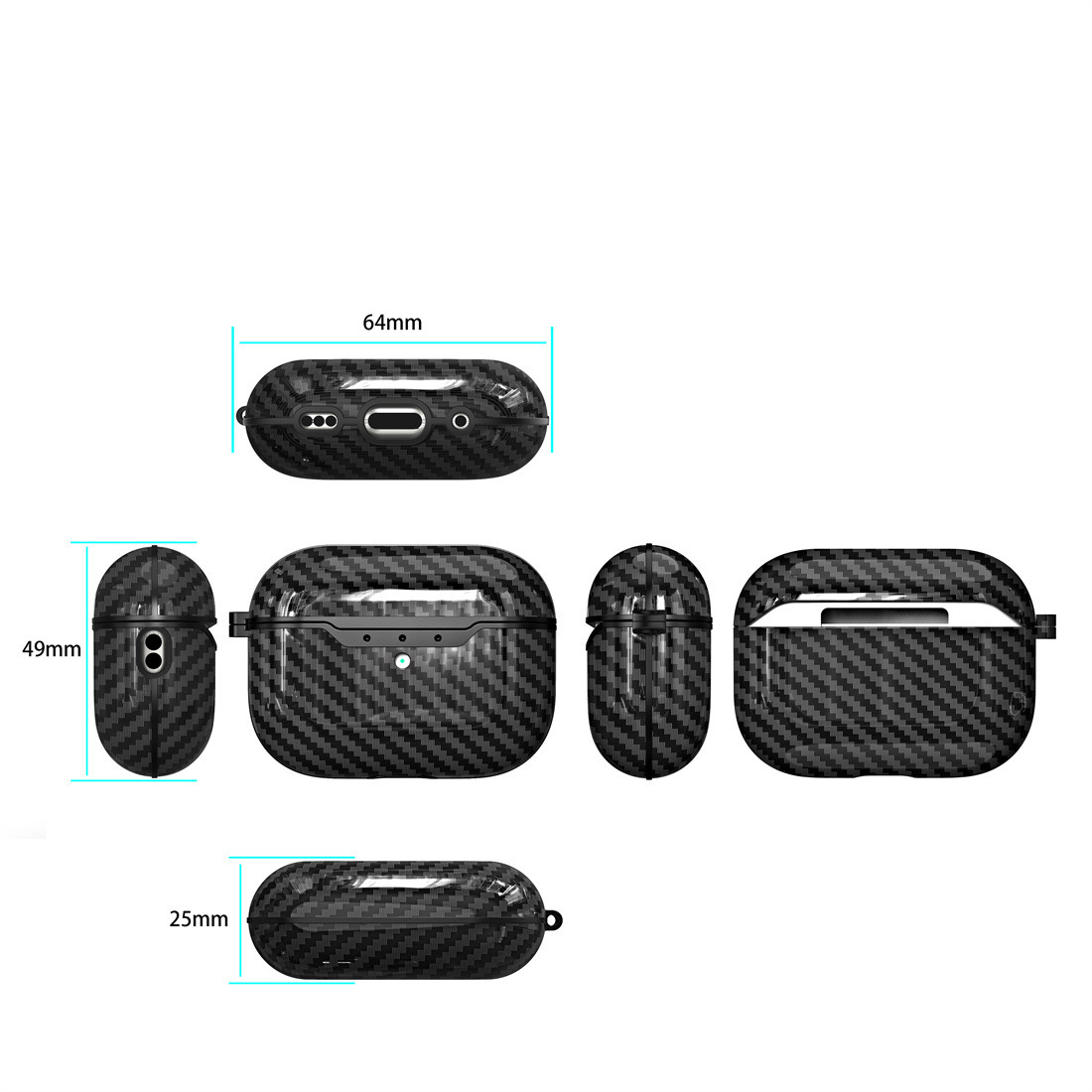 Bao Case Ốp Vân Carbon cho Airpods Pro / Airpods Pro 2 - Hàng Chính Hãng