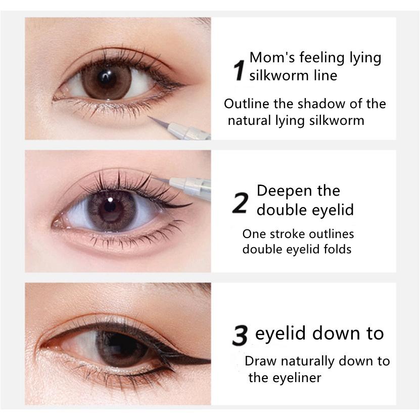 Bút Kẻ Mắt Phong Cách Hàn Quốc Chống Nước Nhanh Khô Kaxier